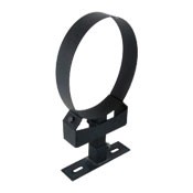 Väggförankring utv. fäste 100mm, 150mm svart  32mm, Ø200mm 