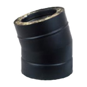 Böj 15° svart 32mm Ø200mm  