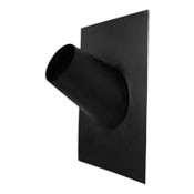 Takplåt, överbeslag svart 32mm, Ø200mm 