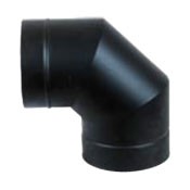 Böj 90° svart 32mm, Ø200mm