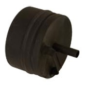 Lock till T-rör med kondensavtappn. svart 32mm, Ø200mm  