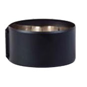 Täcksvep Höjd 120mm svart 32mm, Ø200mm