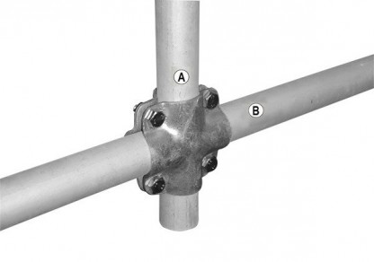 Kryss-Klämma A1¼" x B1" med bult M10x20 pris/10st/paket