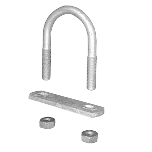 Bygel komplett zink 1½" med bult M10 SPECIAL 4 st-pack