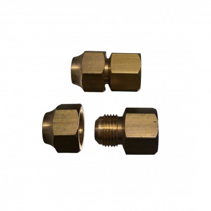 Oljekoppling rak 8mm Cu x R8/&frac14;" inv.g